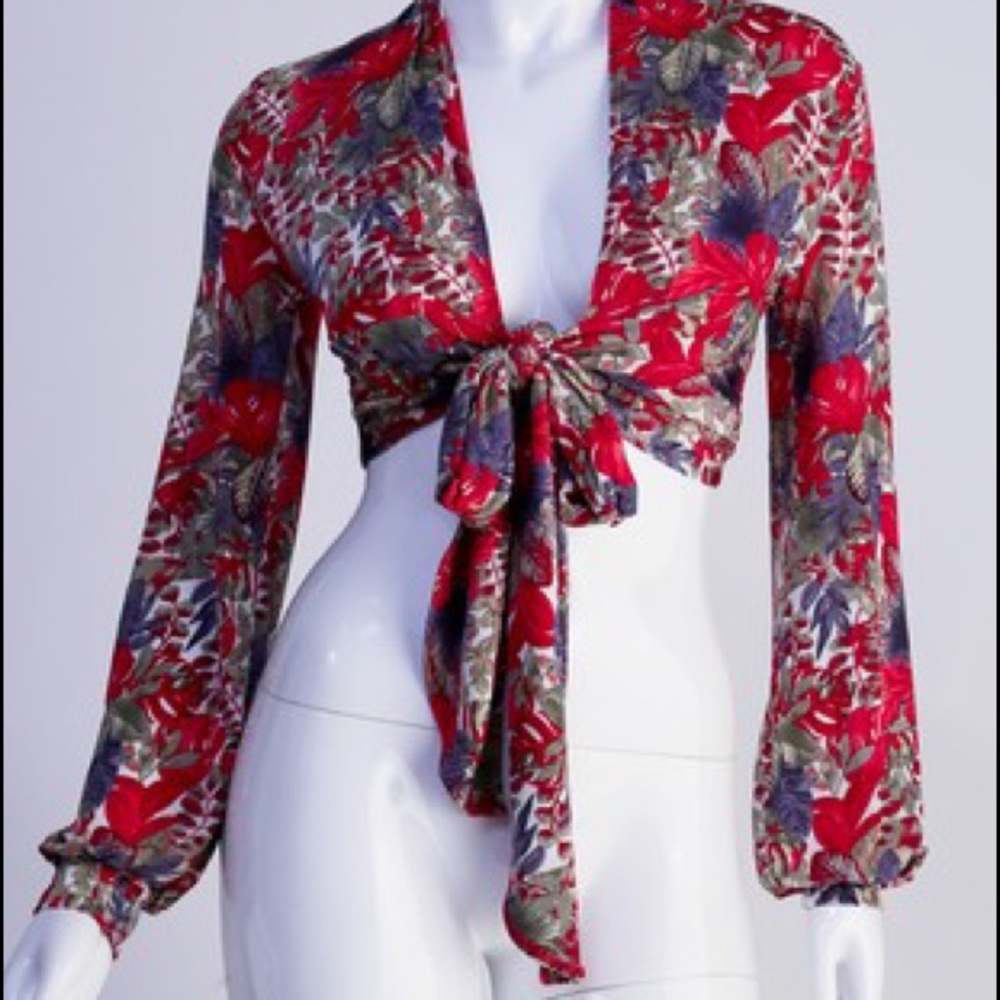 Floral Crop Top NWT